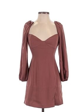 Aritzia Wilfred Novella Maeve pink mini corset dress